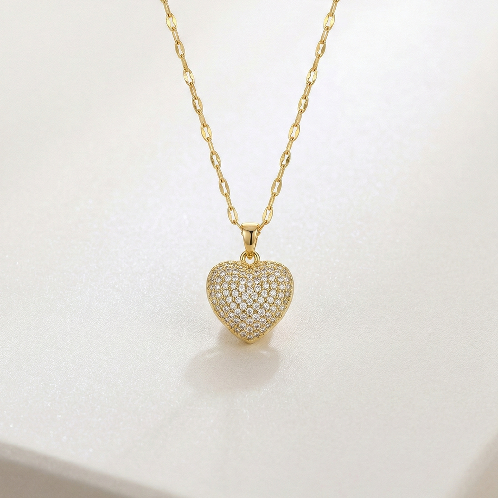 Aurielle Diamond Glow Heart Necklace