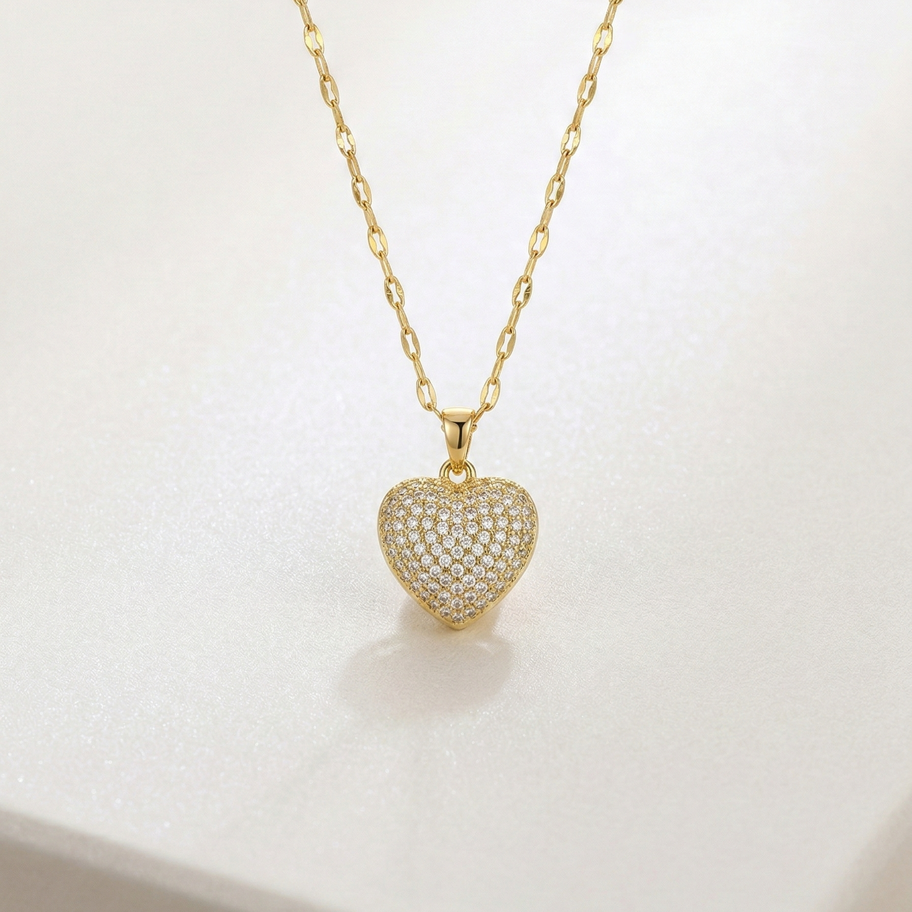 Aurielle Diamond Glow Heart Necklace