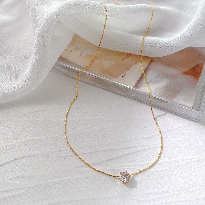 Elysian Diamond Drop Necklace