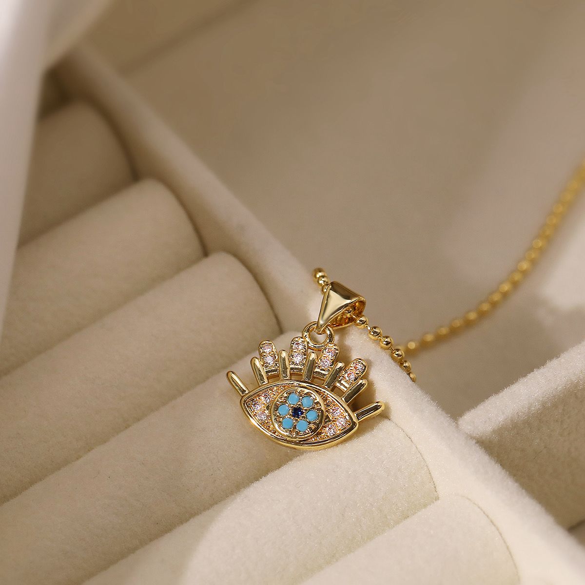 Serenity Eye Gold Pendant
