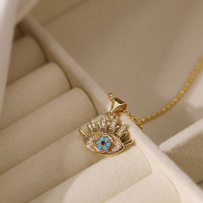 Serenity Eye Gold Pendant