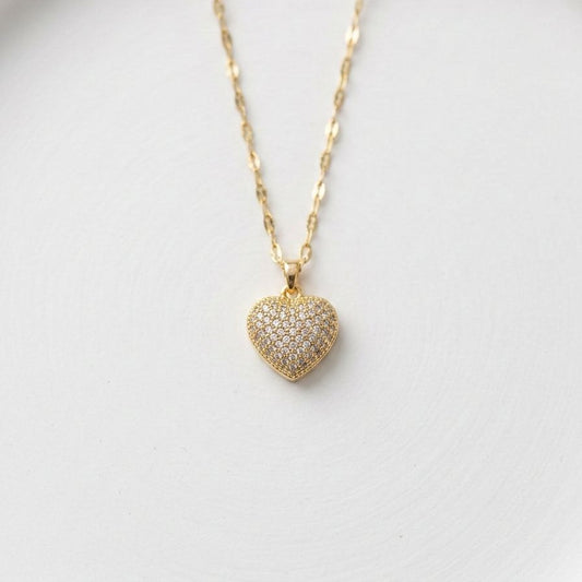 Aurielle Diamond Glow Heart Necklace
