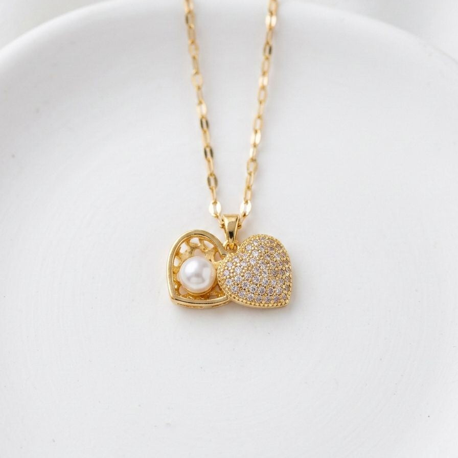 Aurielle Diamond Glow Heart Necklace