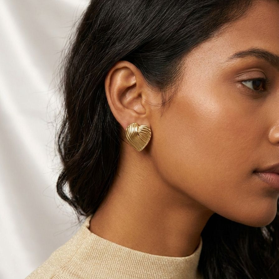 The Seraphine Heart Stud