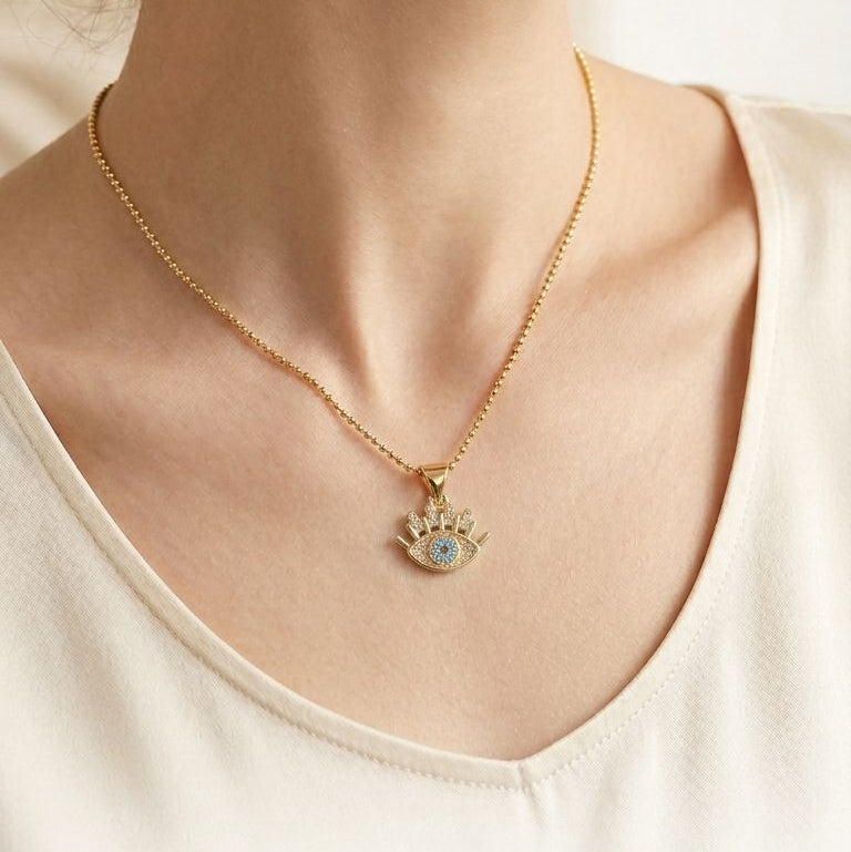 Serenity Eye Gold Pendant