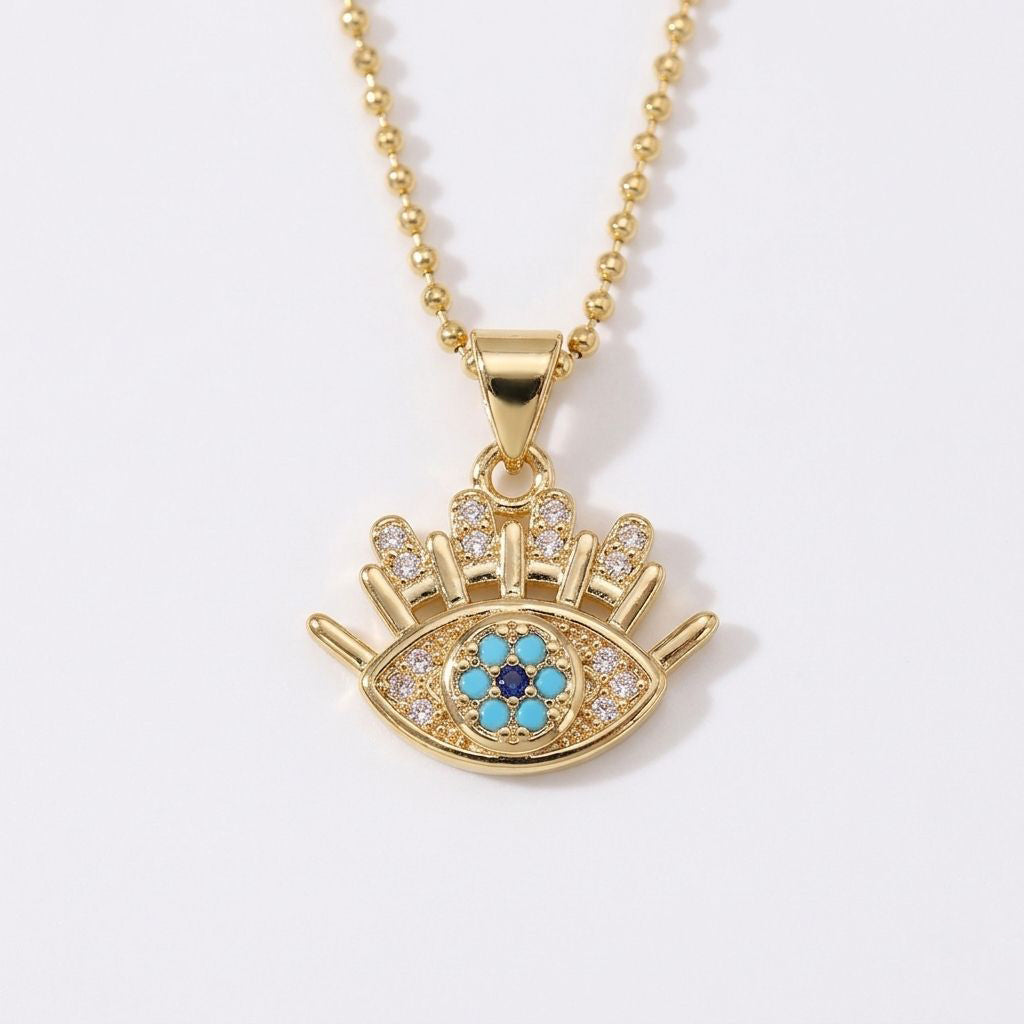 Serenity Eye Gold Pendant