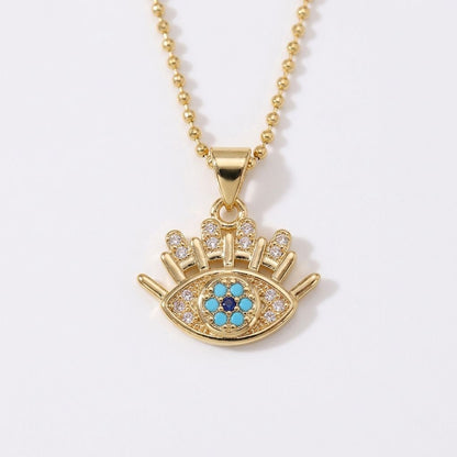 Serenity Eye Gold Pendant