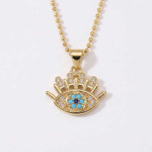 Serenity Eye Gold Pendant